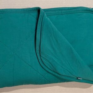 Bubble Baby | Floret Quilted Baby Blanket 26x35 | Teal